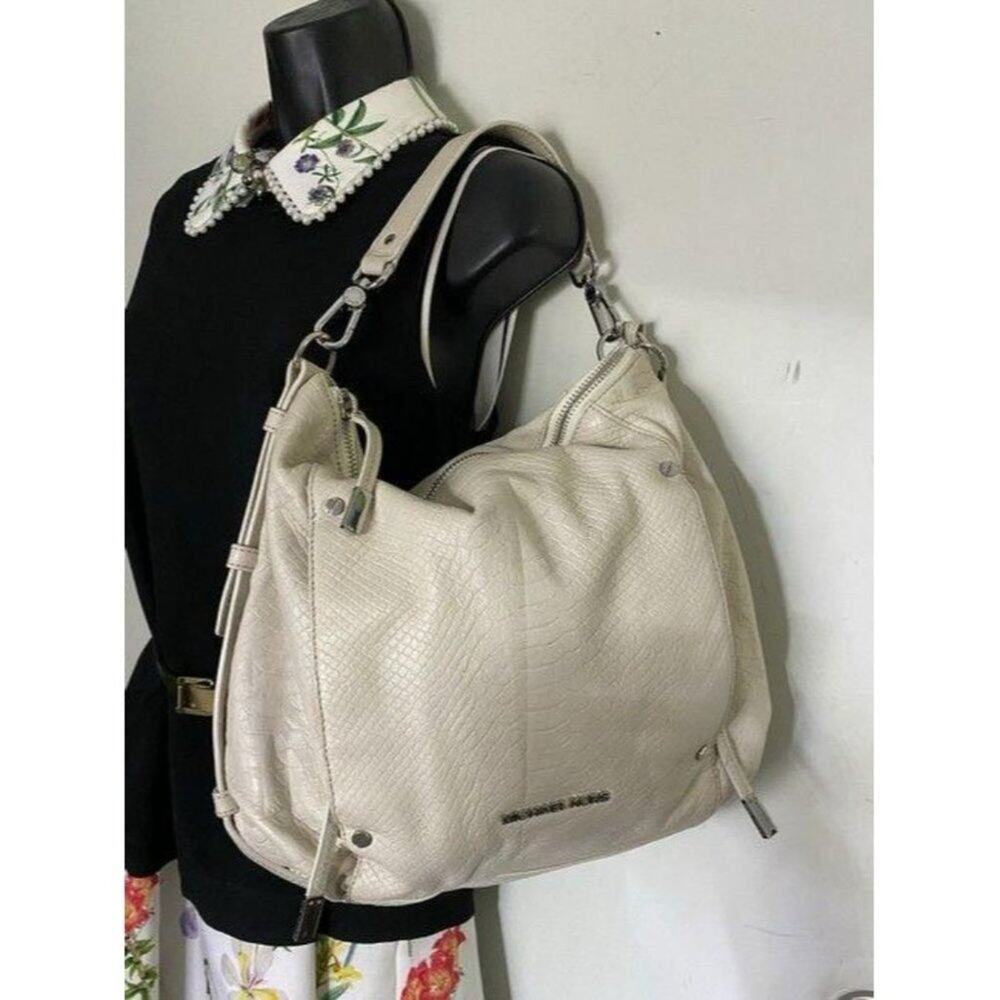 michael kors cream leather shoulder bag - Picture 5 of 10